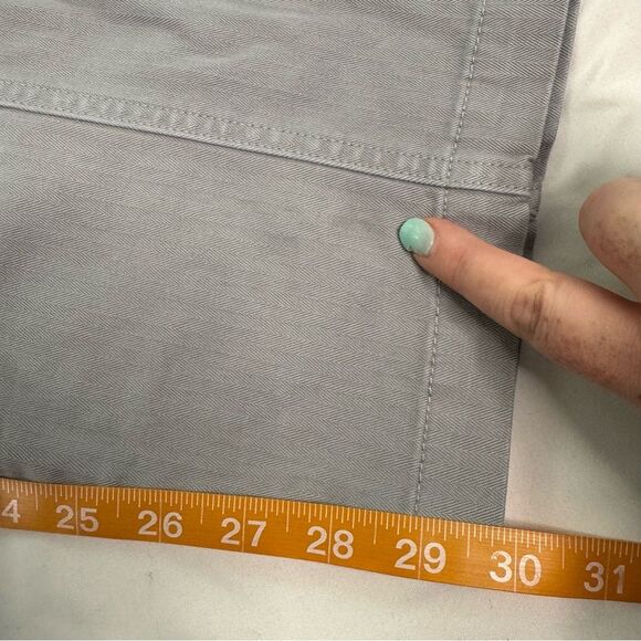 NWT Madewell Garment-Dyed 90s Straight Cargo Pant Grey Size 33 High Rise Stretch - Picture 9 of 12